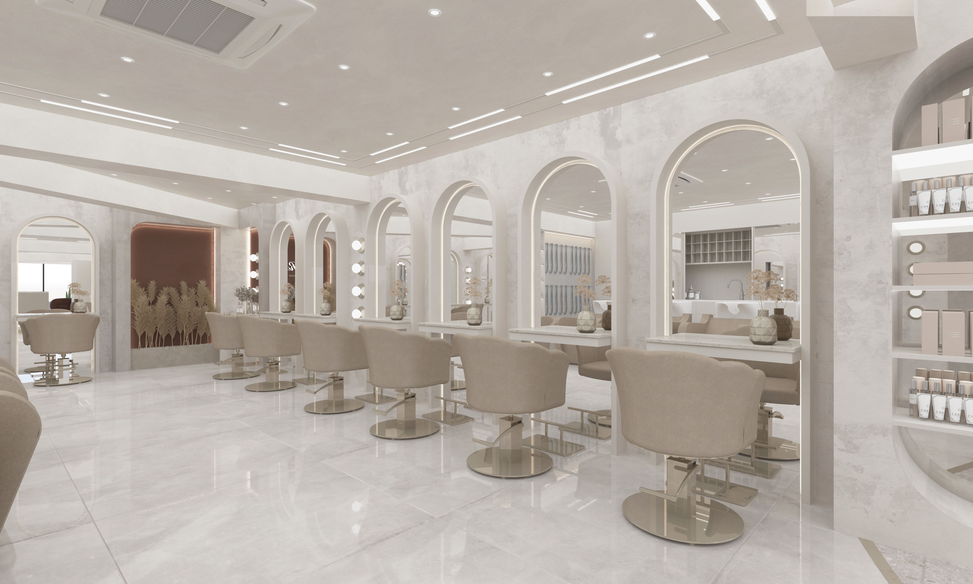 Svetel premium frizerski salon Alpeda